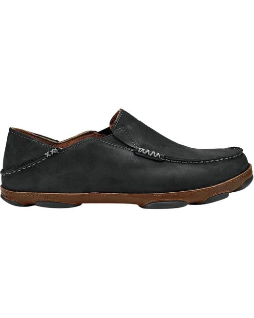 Olukai Black Moloa Shoe for men
