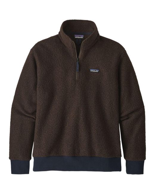 Patagonia Brown Woolyester Fleece Pullover for men