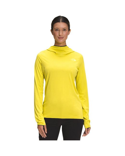 The North Face Yellow Belay Sun Hooded Shirt