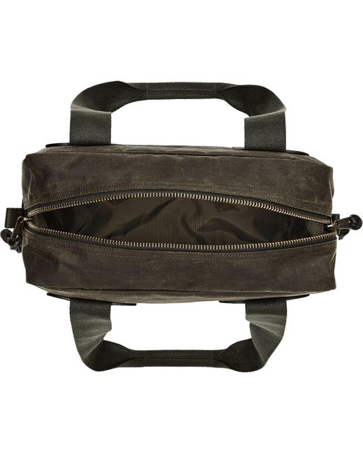 Filson Tin Cloth Tote Bag + Zipper in Green Lyst