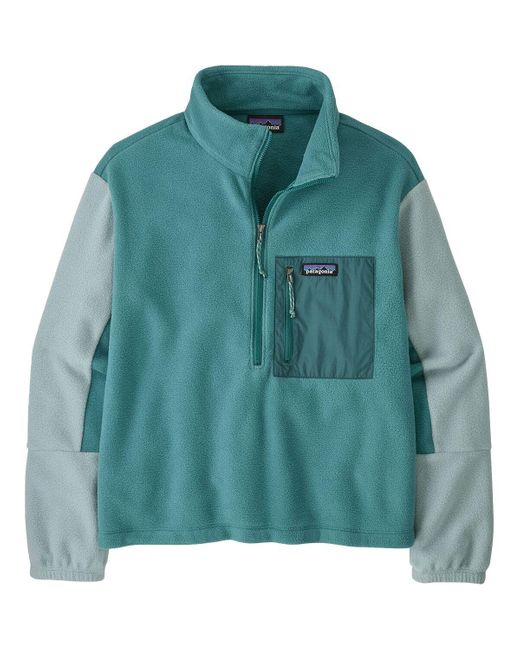 Patagonia Green Microdini Half-Zip Fleece
