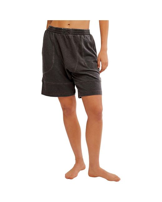 Free People Black Dont Wait Up Short