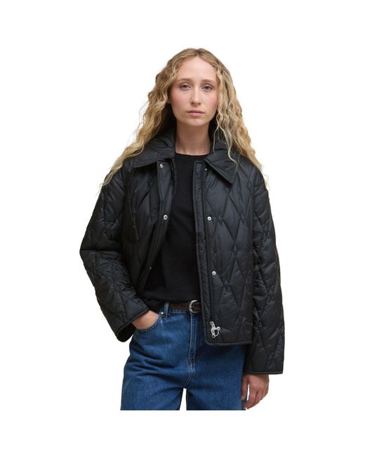 Barbour Black Bernadette Quilted Jacket