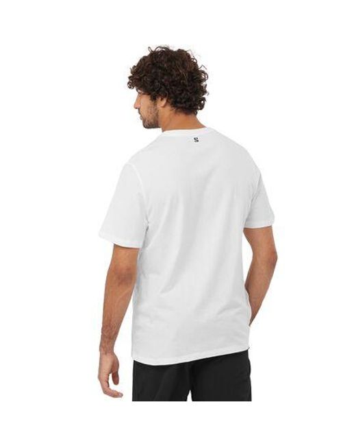 Salomon White Graphic T-Shirt for men