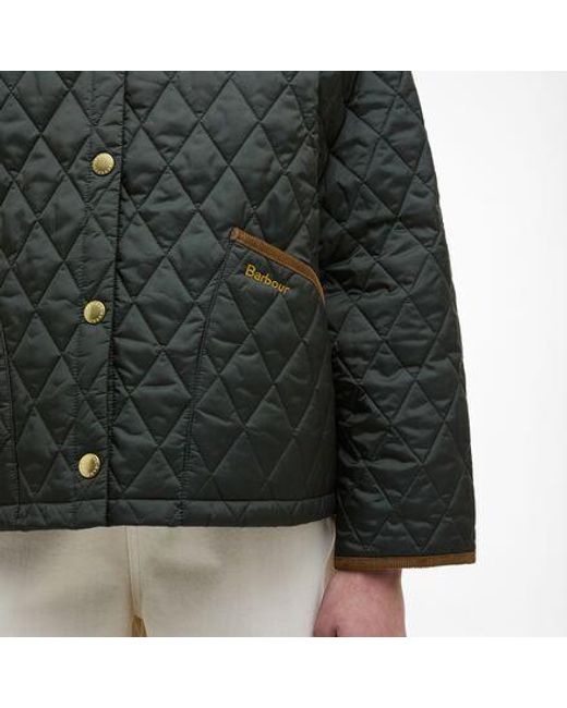 Barbour Black Icons Cropped Liddesdale Quilted Jacket