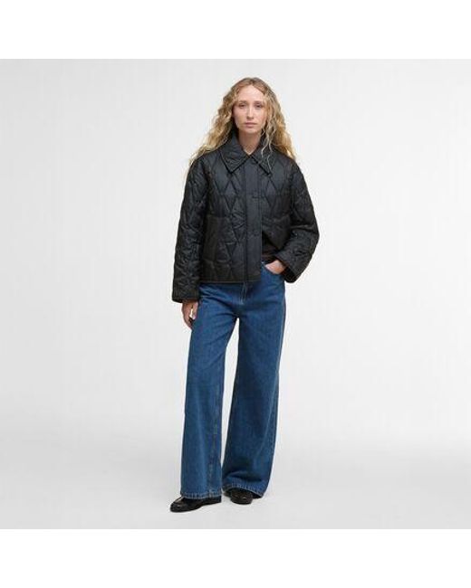 Barbour Black Bernadette Quilted Jacket