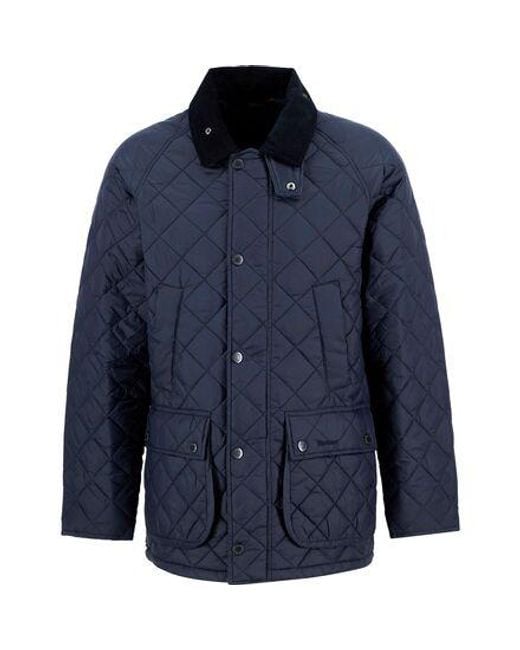 Barbour Blue Essential Bedale Quilted Jacket
