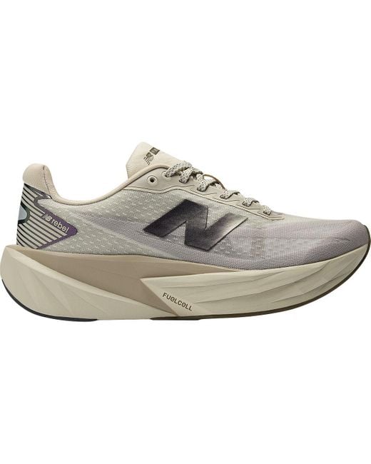 New Balance Gray Fuelcell Rebel V5 Running Shoe