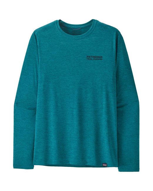 Patagonia Blue Cap Cool Daily Graphic Long-sleeve Shirt for men