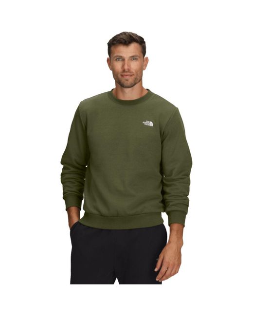 The North Face Green Evolution Embroidered Crew Sweatshirt
