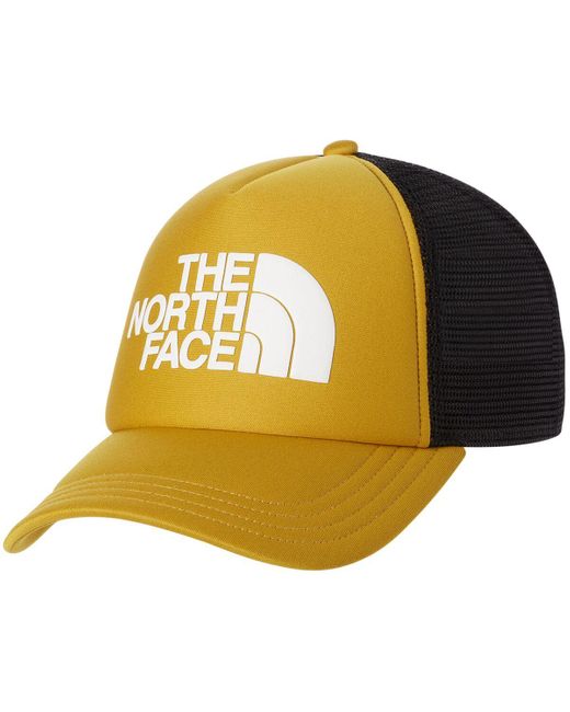 The North Face Yellow Logo Trucker Hat Regal