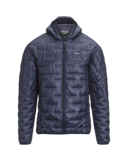 Patagonia Blue Micro Puff Hooded Insulated Jacket for men