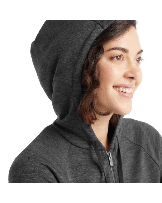 Icebreaker Helliers Terry Zip Hoodie in Black Lyst