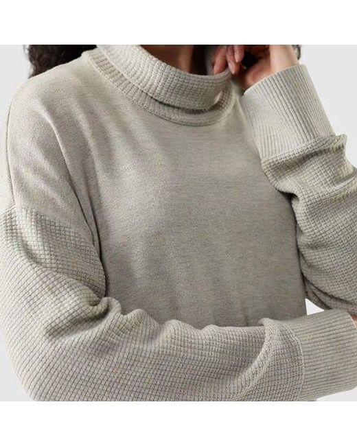 Smartwool Gray Edgewood Cowl Neck Sweater