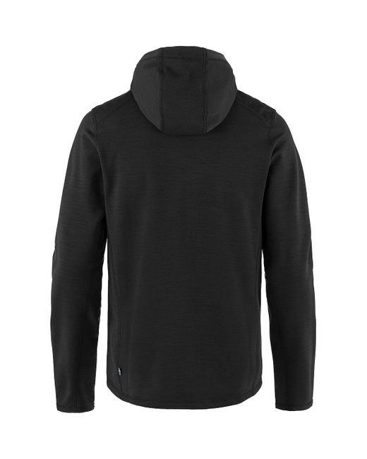 Fjallraven Keb Fleece Hooded Jacket in Black for Men Lyst