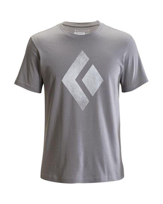 Black Diamond Gray Diamond Chalked Up T-Shirt for men