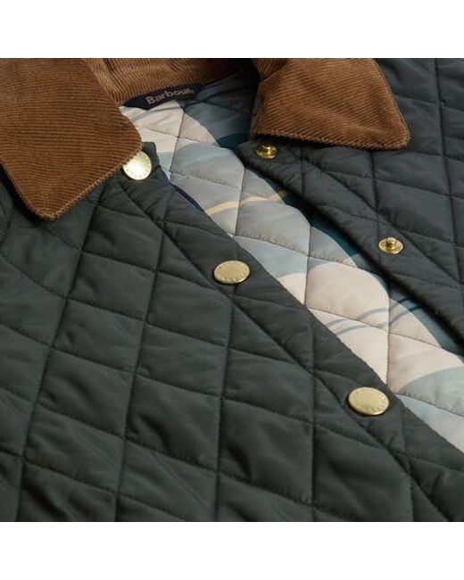 Barbour Black Icons Cropped Liddesdale Quilted Jacket