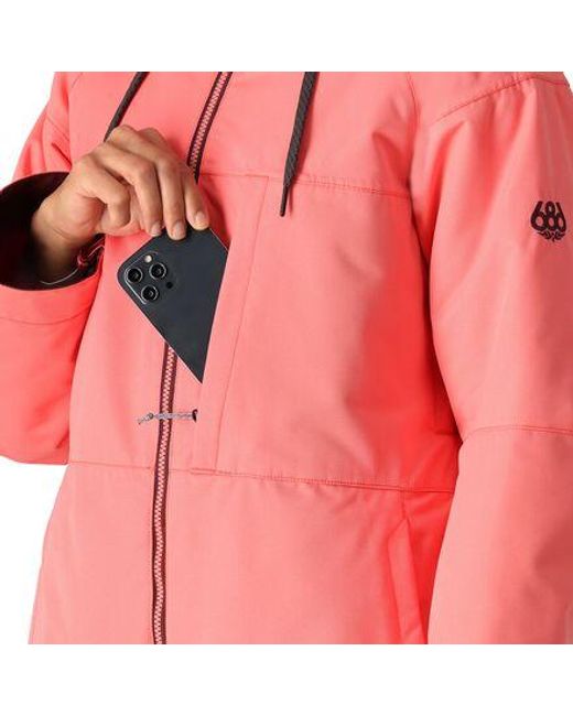 686 Red Athena Insulated Jacket