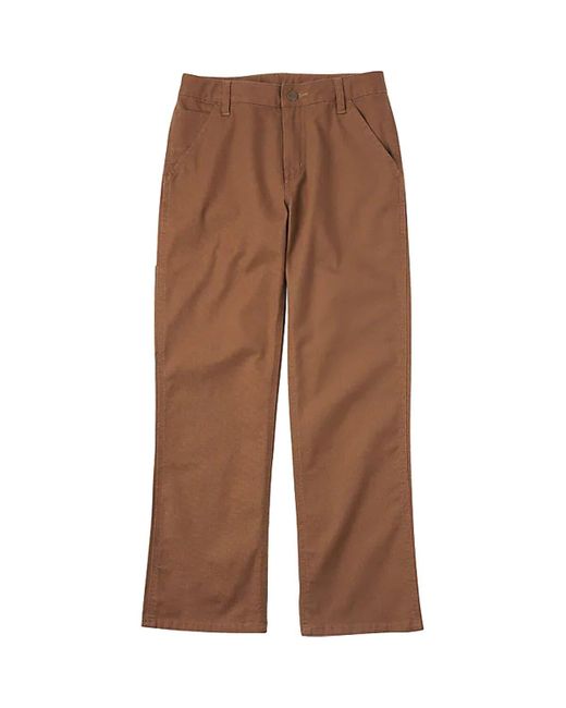 Carhartt Brown Rugged Flex Loose Fit Canvas Utility Pant