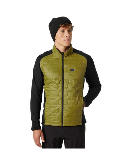 Helly Hansen Green Lifaloft Hybrid Insulator Jacket for men