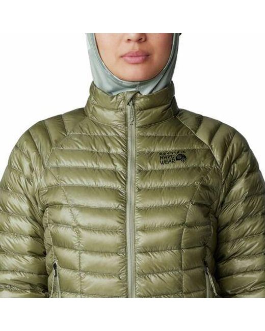 Mountain Hardwear Green Ghost Whisperer Down Jacket