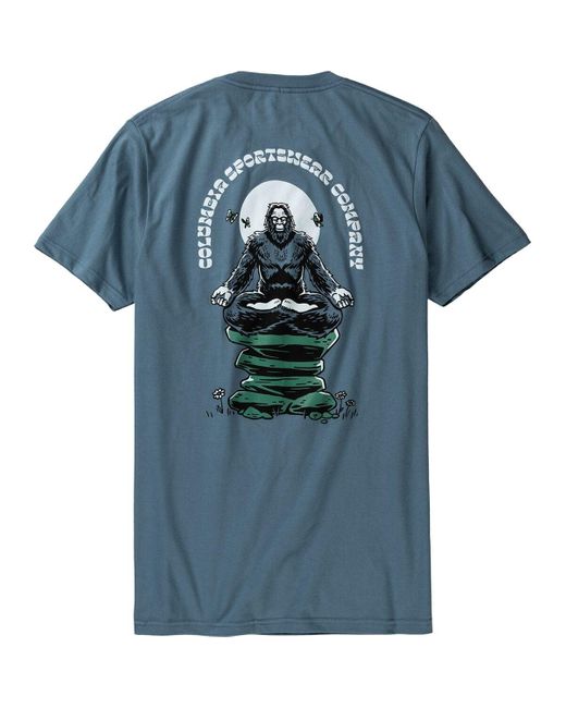 Columbia Blue Meditate T-Shirt for men