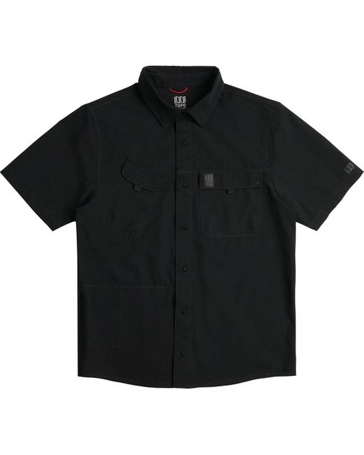 Topo Black Retro River Short-Sleeve Shirt
