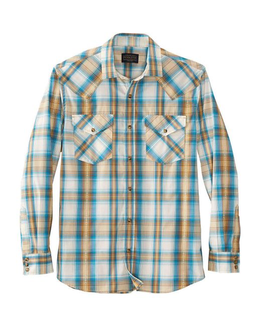 Pendleton Blue Frontier Long-Sleeve Shirt