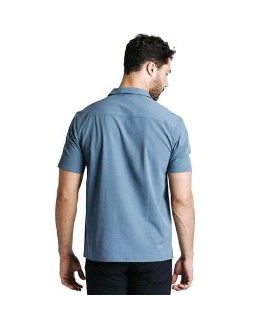 Western Rise Blue Outbound Camp Collar Shirt