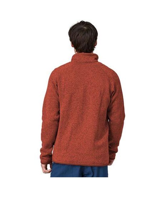Patagonia Red Better Sweater Fleece Jacket for men