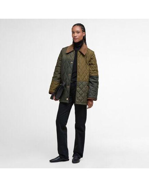 Barbour Brown Lorrie Quilted Jacket