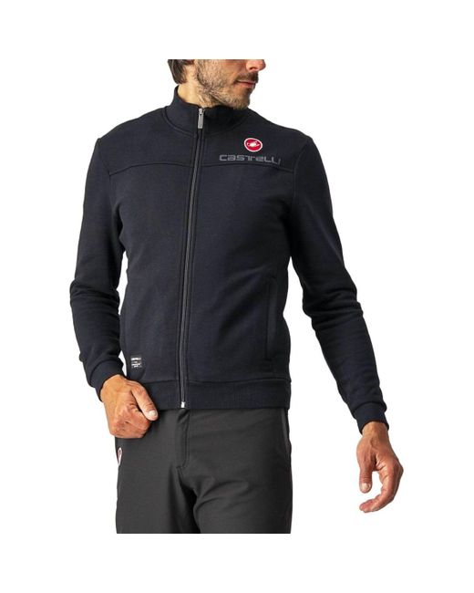 Castelli Black Milano Track Jacket for men