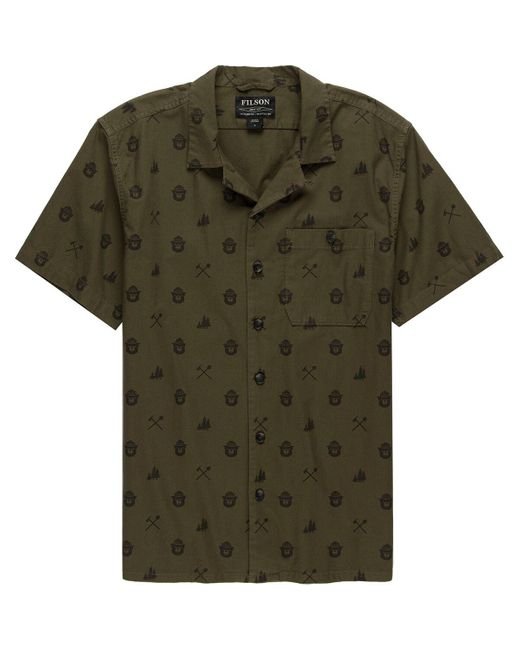 Filson Green Smokey Bear Camp Shirt for men