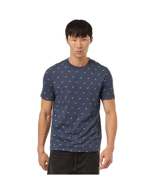 Tentree Blue Bike Around Print T-Shirt