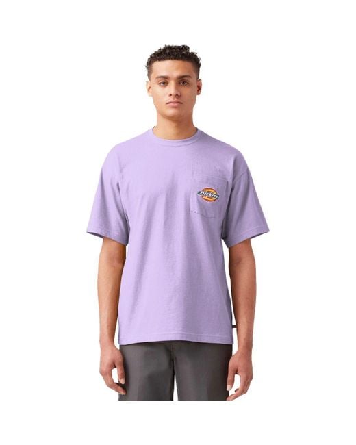 Dickies Purple Pocket Logo T-Shirt for men