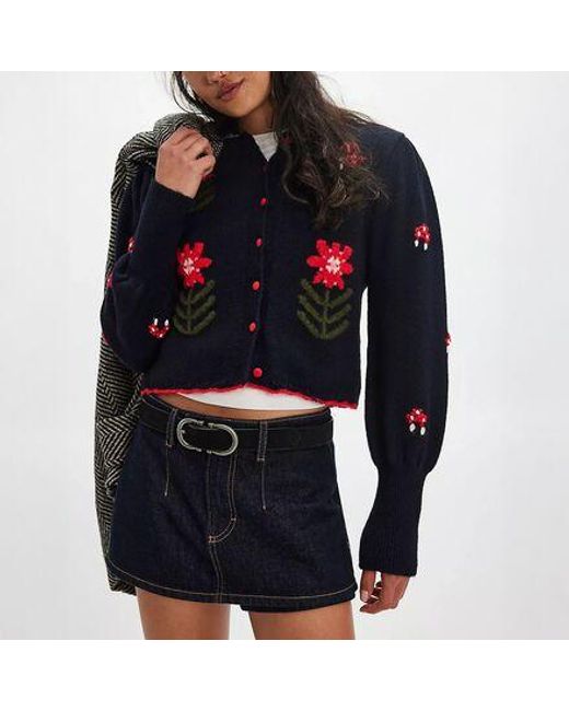 Free People Blue Nonna Sweater