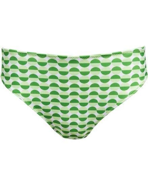 Nani Swimwear Green Reversible High Leg Bikini Bottom