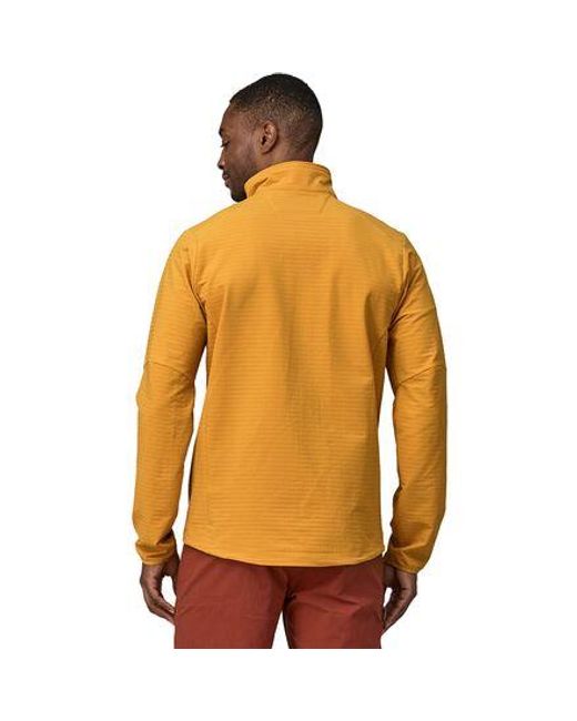 Patagonia Orange R1 Techface Fleece Jacket