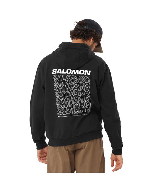 Salomon Black Performance Pullover Hoodie