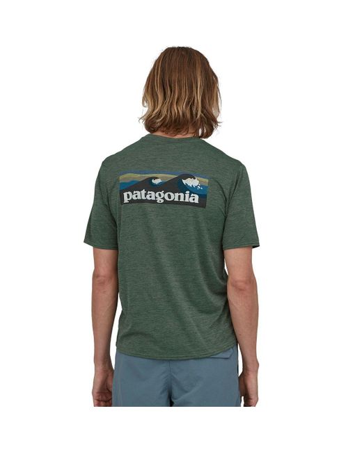 Patagonia Green Capilene Cool Daily Graphic Short-sleeve Shirt for men