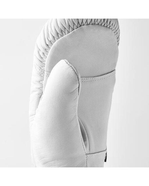 Hestra White Leather Box Mitten