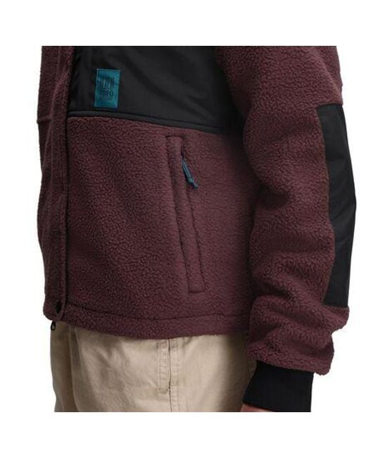 Topo Red Summit Rise Full-Zip Jacket