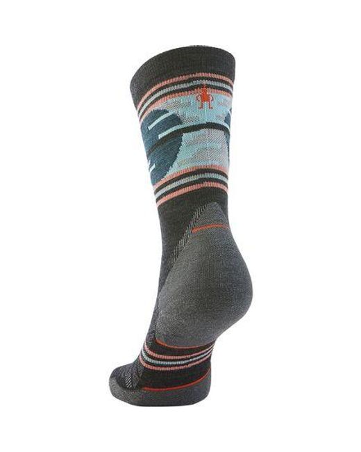 Smartwool Black Trail Run Targeted Cushion Sunset Trail Crew Sock