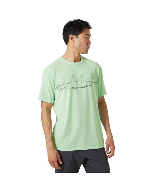 Helly Hansen Skog Graphic T-shirt in Green for Men | Lyst