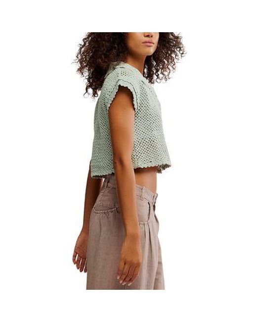 Free People Multicolor Lily Crochet Top