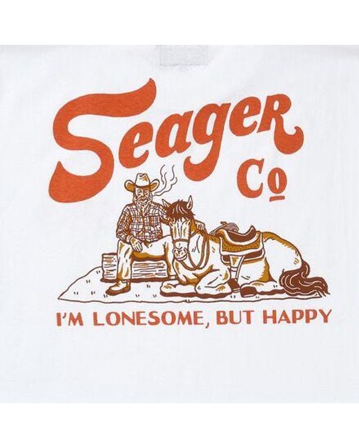 Seager Co. White Lonesome T-Shirt