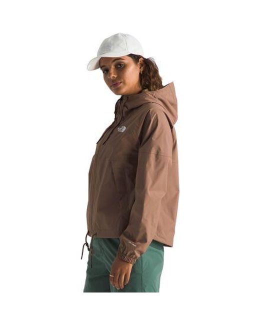 The North Face Brown Antora Rain Hooded Jacket