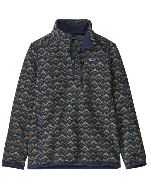 Patagonia Gray Better Sweater 1/4-Zip Fleece Jacket for men