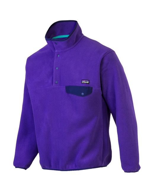 Patagonia Purple Synchilla Snap-T Fleece Pullover for men