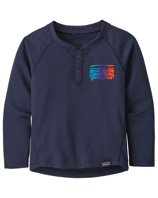 Patagonia Blue Capilene Midweight Henley